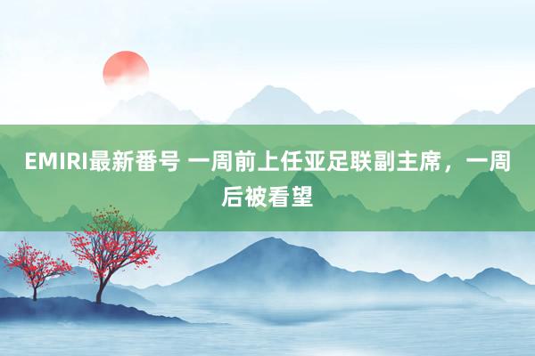 EMIRI最新番号 一周前上任亚足联副主席，一周后被看望